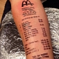 Norwegian Teenager Has Entire McDonald's Receipt Tattooed on His Arm