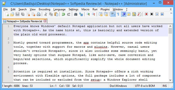 instal the new version for mac Notepad++ 8.5.6