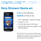 O2 Makes Xperia arc and Galaxy S Free on £16.50/mo This Weekend