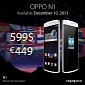 OPPO N1 Available Internationally on December 10, Priced at $599/€449