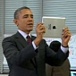 Obama Turns His iPad Camera on the Press, Jokes About His Security Guard Never Smiling – Video