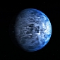 On Blue Marble Planet It Rains Glass