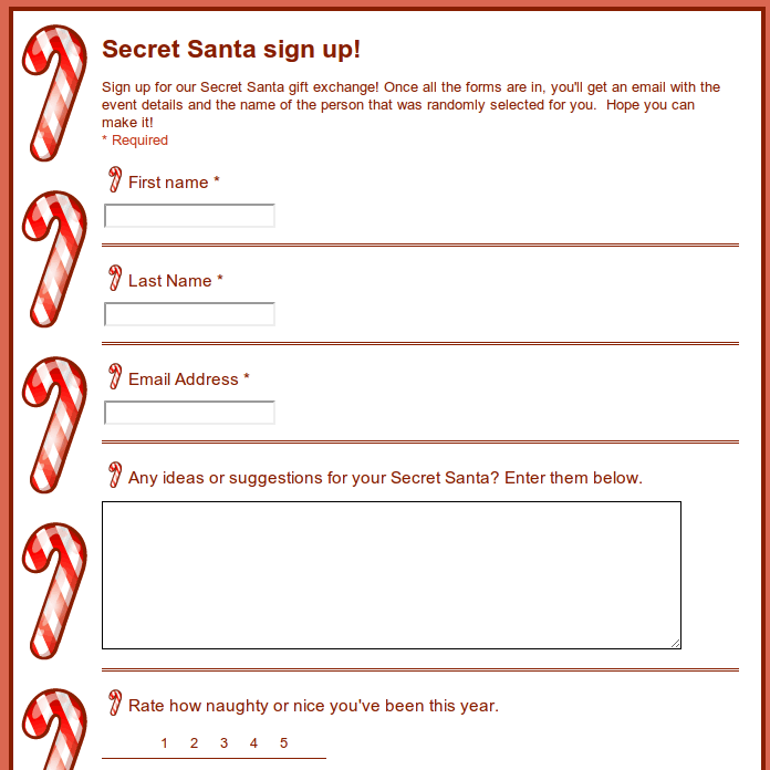 Organize a Secret Santa with Google Docs