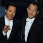 Oscars 2011: Jude Law Roasts Robert Downey Jr. on Stage