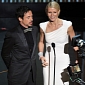 Oscars 2012: Robert Downey Jr. Cuts Off Gwyneth Paltrow