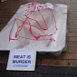 PETA Members Dress Up as Meat Packages