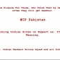 Pakistani National Portal, Cabinet Ministry, and Ministry of Defense Hacked