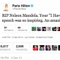 Paris Hilton’s Tweet Confusing Nelson Mandela for Martin Luther King Jr. Is Fake