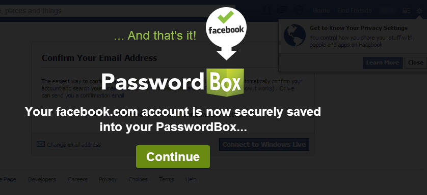 passwordbox export passwords