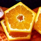 Pentagon-Shaped Citrus Fruits Bring Good Luck to Students in Japan