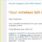 Phony AT&T Wireless Bills Serve Malware