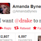 Photo of the Day: Amanda Bynes Hits on Drake on Twitter
