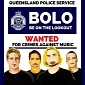 Photo of the Day: Australian Police’s BOLO for Nickelback, Wanted for Crimes Against Music