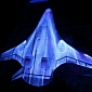 Picture of the Day: Fluorescent Oil Swirls over Model Plane