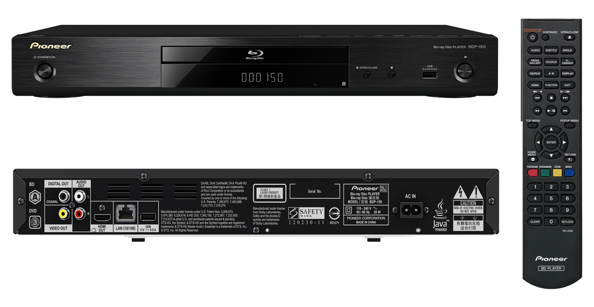 Pioneer Updates Its BDP-150 Blu-ray Player Through New