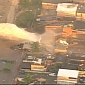 Pipeline Bursts, Creates Small Tsunami in Campo Grande, Rio de Janeiro