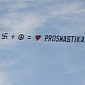 Plane Carrying Swastika Banner Seen Flying Over Brooklyn, NYC