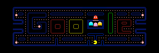 Play Pac-Man on the Google Homepage