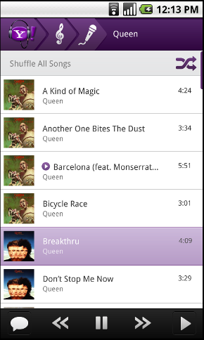 Play by Yahoo! Music, New MP3 Player for Android