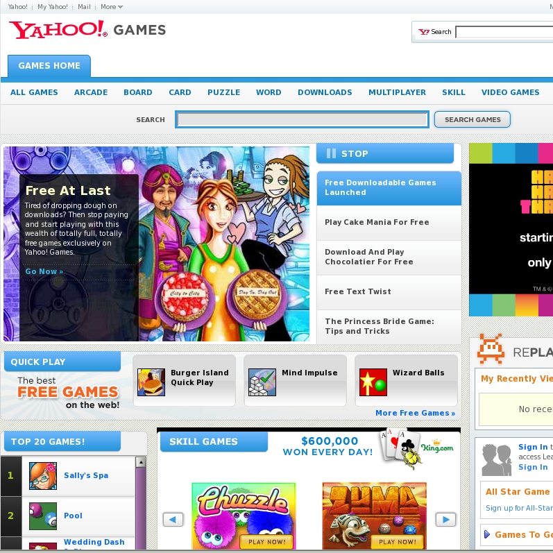 Play with Yahoo! for Free