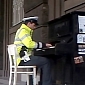 Policeman Amazes Passersby with Piano Performance in Prague