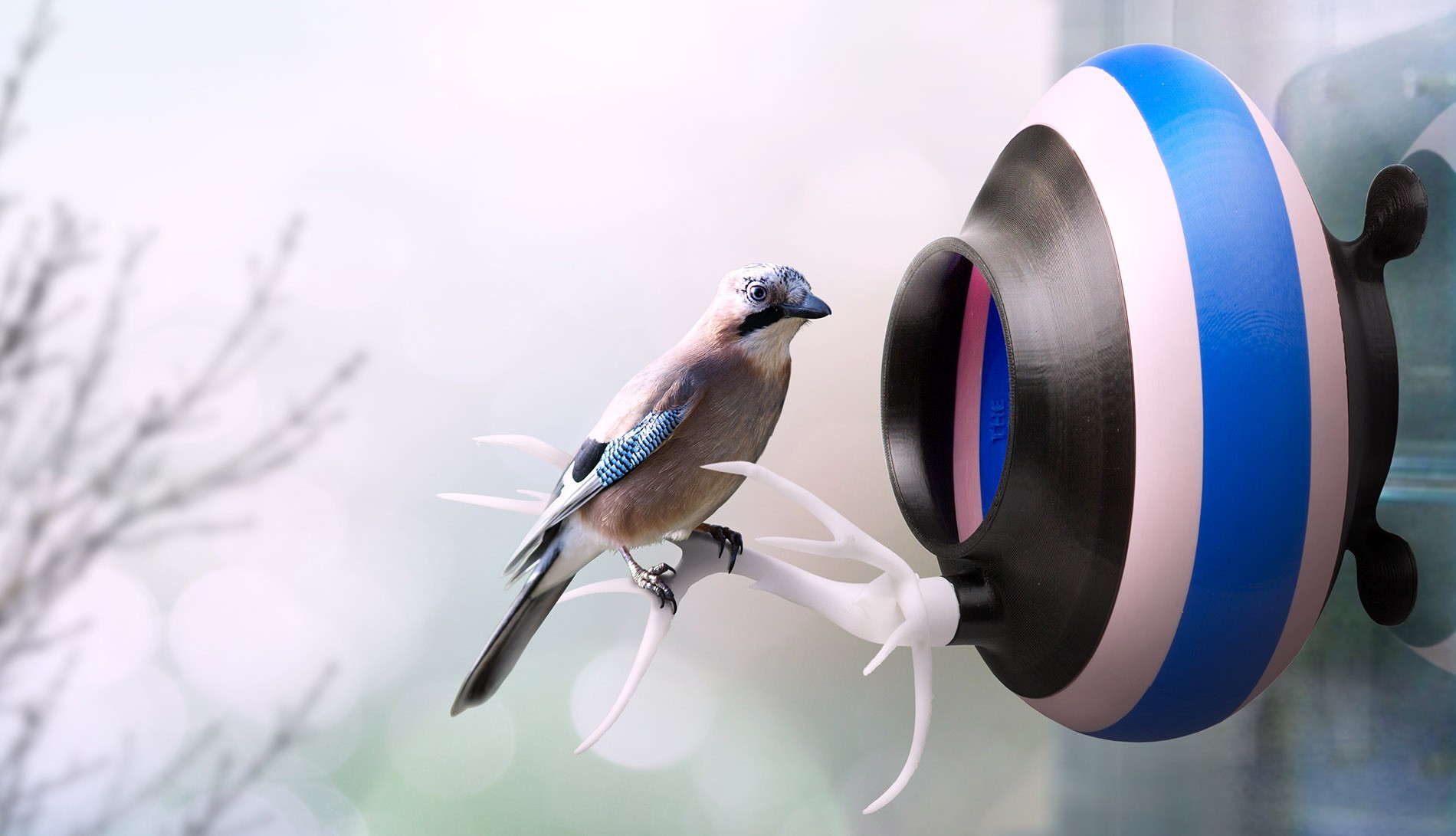 3D printer, 3D printed nest, Printednest, birds, nature.