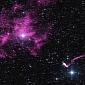 Pulsar Seen Escaping from Supernova Remnant