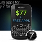 RIM 's Apps Giveaway for BlackBerry 7 OS Ends on May 31st