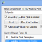 Restore Point Creator 1.4 Build 4 Now Available for Download