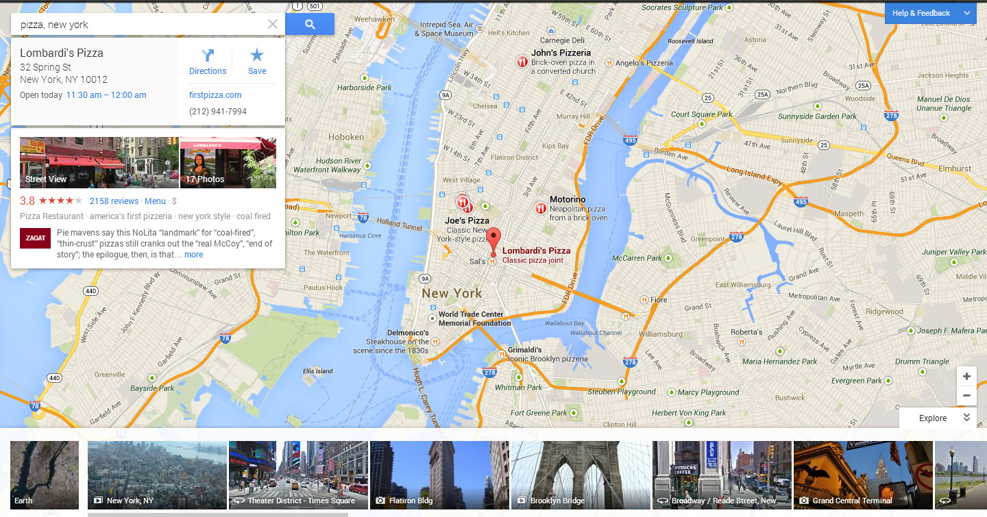 my recent places google maps