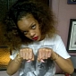 Rihanna Gets Thug Life Tattoo on Her Knuckles