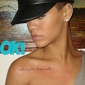 Rihanna Shows Off New Chest Tattoo