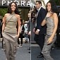 Rihanna Wears Leather Armor to Promote New Perfume in Paris