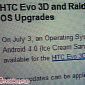 Rogers Rolls Out Android 4.0 ICS for HTC EVO 3D and HTC Raider