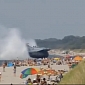 Russian Military Hovercraft Lands on Crowded Beach, Miles Away from Base