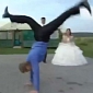 Russian Wedding Party Turns into Dance-Off
