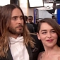 SAG Awards 2014: Jared Leto Gets Super Flirty with Emilia Clarke – Video