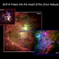 SOFIA Sees Complex Dust Distribution in Orion Nebula