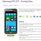 Samsung ATIV S Now on Coming Soon Page at TELUS