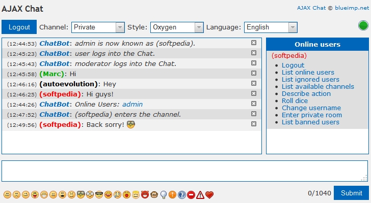 Ajax php chat script download