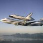 Shuttle Atlantis Goes Home Atop Modified Boeing 747