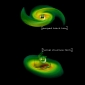Simulation Reveals Black Hole Merger