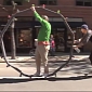 Skateboard Wheel Ride Through New York City Caught on Camera