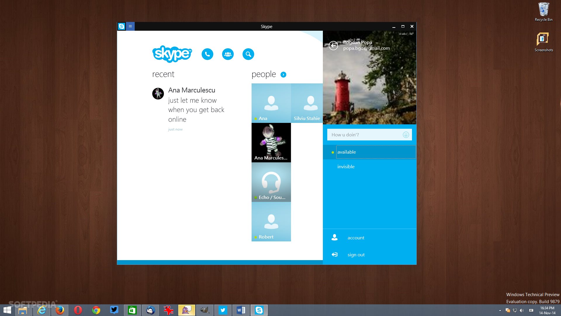 how to use skype on web browser