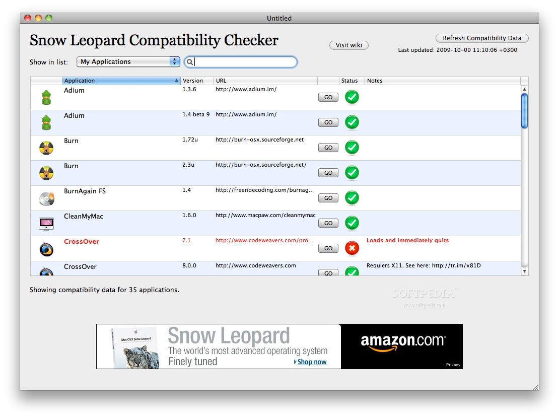 complet list mac os compatibility checker