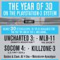 Sony Brags About PlayStation 3 3D Offers in 2011 with Infographic