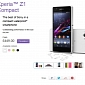 Sony Prices Xperia Z1 Compact at £449 ($740/€545) in the UK