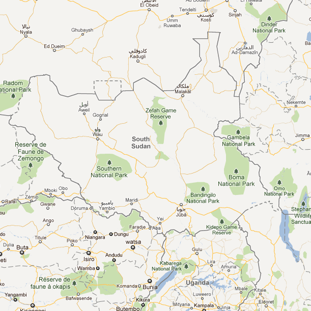 South Sudan  Is Now on the Map  in Google  Maps  at least