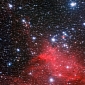 Spectacular Clouds Surrounding Nearby Star Cluster Photographed