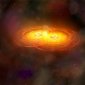 Spectacular View of Two Supermassive Black Holes Crashing